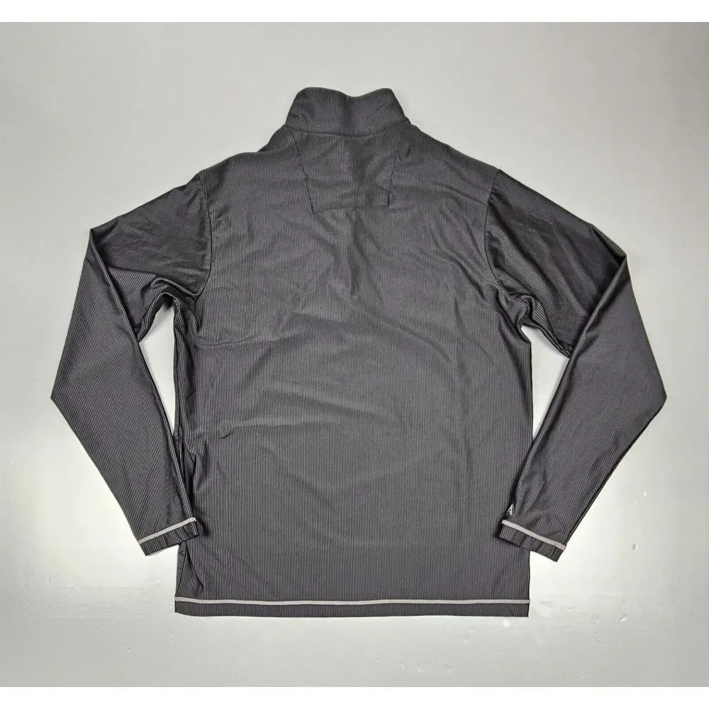 Antigua Kansas City Royals Pullover Mens Med. Qt.‎ Zip Striped Performance.